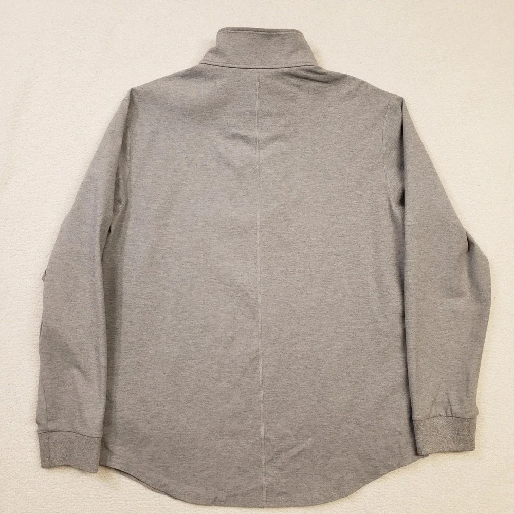 BYLT Elite Fairway Pullover Mens Large Gray Quarter Snap Stretch Golf Sweater